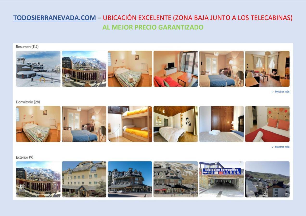 TODOSIERRANEVADA ZONA BAJA - EDIFICIO ALHAMBRA - Junto a los Telecabinas Sierra Nevada Exterior foto